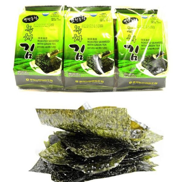 Rong Biển Ăn Liền NongHyup Vị Trà Xanh ( Lốc 3 bịch , 4g/bịch ) - Kari ...